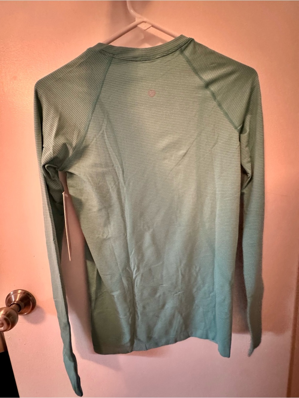 Swiftly Tech Long-Sleeve Shirt 2.0 *Hip Length
Spandex Stripe Fountain/White - Picture 3 of 5